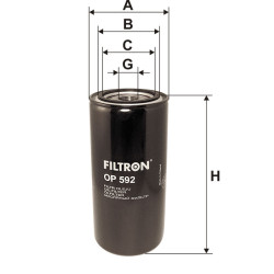 Filtr oleju OP 592 Ford Fusion Cargo Mazda B