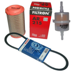 Filtr powietrza paliwa Filtron pasek klinowy Bosch Fiat 126p