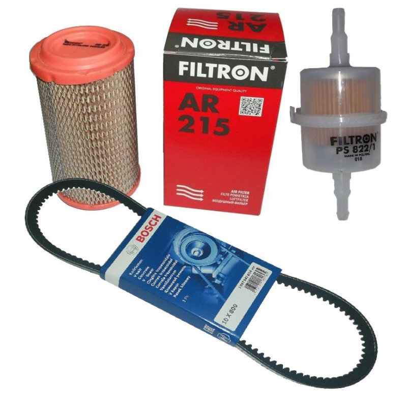 Filtr powietrza paliwa Filtron pasek klinowy Bosch Fiat 126p
