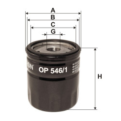 Filtr oleju OP 546/1 Ford Focus II C-Max S-Max | TomCzesci.pl