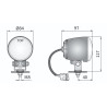 Halogenowa lampa robocza przewod zlacze AMP Faston WESEM LOR6.41501