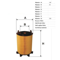 Filtr powietrza Audi A3 Seat Leon Altea Skoda Octavia Superb Yeti VW Golf V VI Passat AK370 MANN