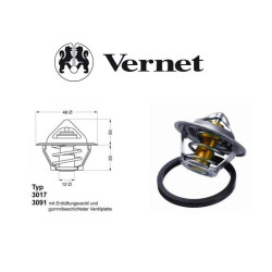 Termostat Opel Astra Vectra A B 1.4 1.6 Corsa 1.2 VERNET