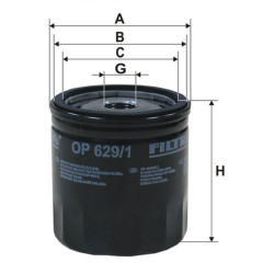 Filtr oleju Ford Fiesta Focus Mondeo OP629/1