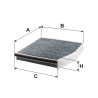 Filtr kabinowy Mercedes W176 W246 C117 K1346A