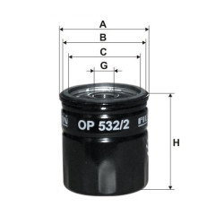 Filtr oleju Ford C-Max Fiesta Saab S40 OP532/2