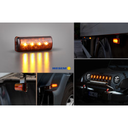 Lampa obrysowa LED ESP2 pomarańczowa boczna WESEM NOWOŚĆ PROMOCJA