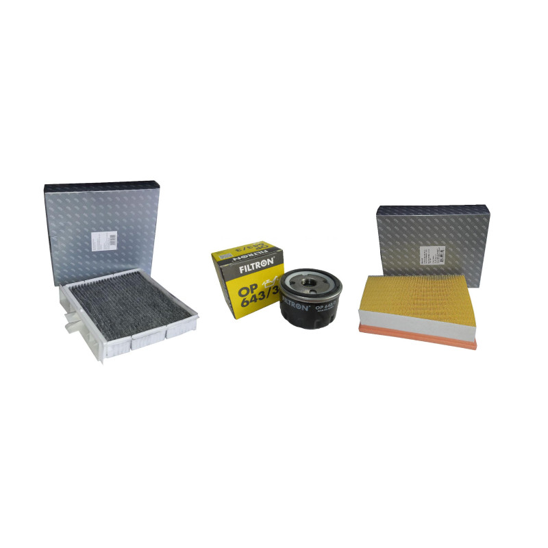 Filtr oleju + powietrza + kabninowy Renault Scenic II 1.6 2.0 16V