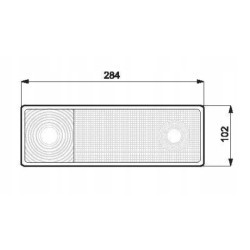 Lampa lampy na tył prawa + lewa przyczepa WAŚ C360 C-360 traktor Ursus