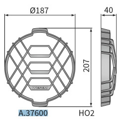 Osłona reflektora kratka do lamp HO2 Wesem A.37600