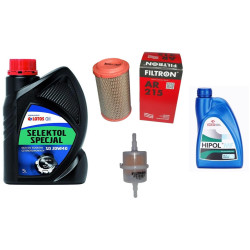 Olej Selektol 20w40 + filtr powietrza paliwa + olej skrzyni Fiat 126p