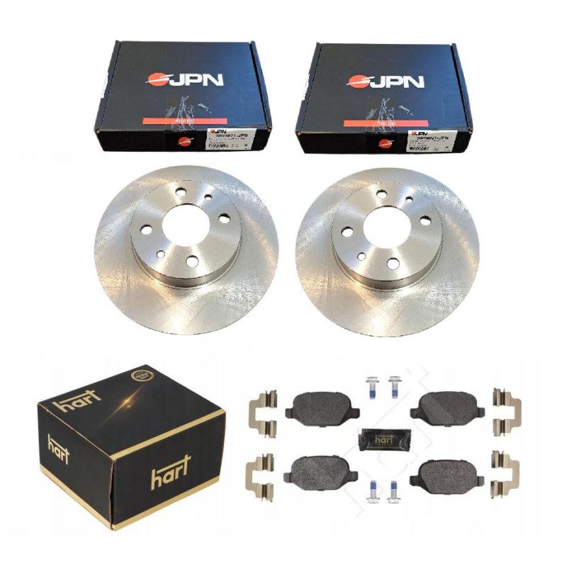 Tarcze klocki hamulcowe Fiat Panda II (03-12) 4x4 tył tylne