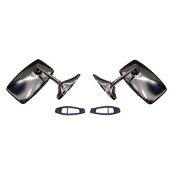 2x Lusterko zewnętrzne lewe + prawe Fiat 126P 125p FSO Polonez CHROM