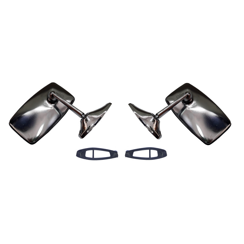 2x Lusterko zewnętrzne lewe + prawe Fiat 126P 125p FSO Polonez CHROM