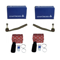 2x Końcówka drążka prawa + lewa + osłony BMW 5 E39 LEMFORDER