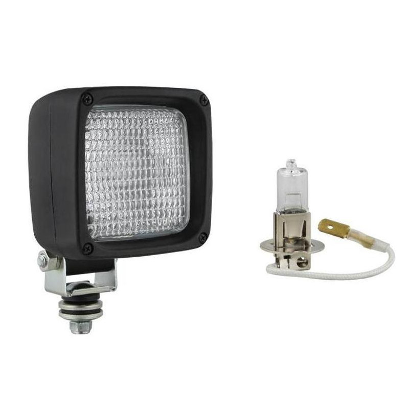 Lampa robocza halogen szperacz + żarówka H3 Wesem LKR5.26365