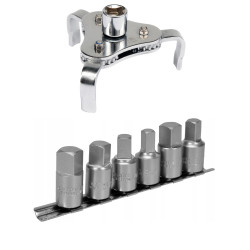 Klucz filtra oleju 63-120 mm + klucze do korków  YATO