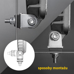 Lampa robocza LED WESEM 800lm kompaktowa lekka odporna na korozje CRK3C.61700