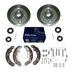 Bębny łożyska szczęki sprężynki hamulcowe Daewoo Tico tył