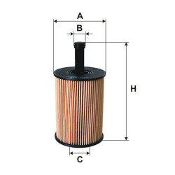 Uszczelka chlodnicy oleju + obudowy + filtr OE650/1 Seat VW Audi Skoda