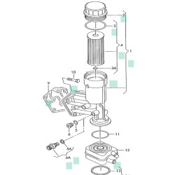 Uszczelka obudowy filtra oleju Audi Skoda VW 2.0 TDI 1.9 TDI