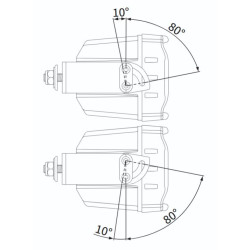 Lampa robocza LED 7000lm rozproszone POTEZNA MOC 60 stopni
