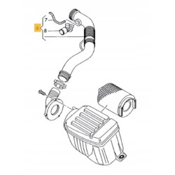 Przewód rura filtra powietrza Audi A3 VW Golf Passat Jetta Caddy Seat leon Toledo Altea Skoda Octavia