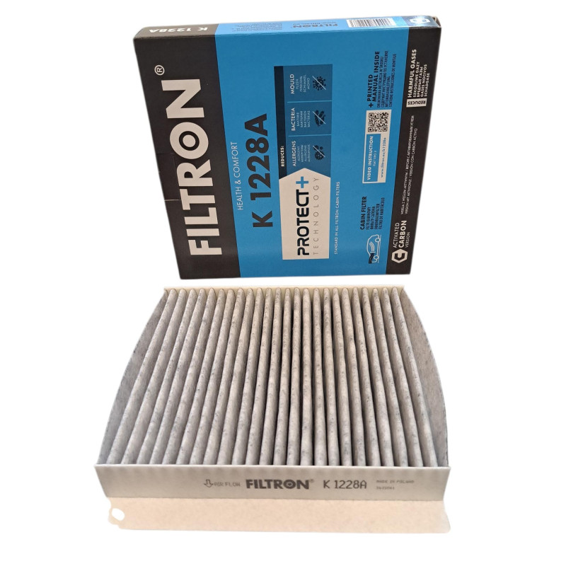 Filtr kabinowyy węglowy Fiat Doblo Fiorino Linea Tipo Opel Combo Peugeot Bipper Suzuki Swift IV V K1228A Filtron