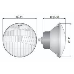 Reflektor drogowy WESEM RE.02807 Fiat 125p Polonez | TomCzesci.pl