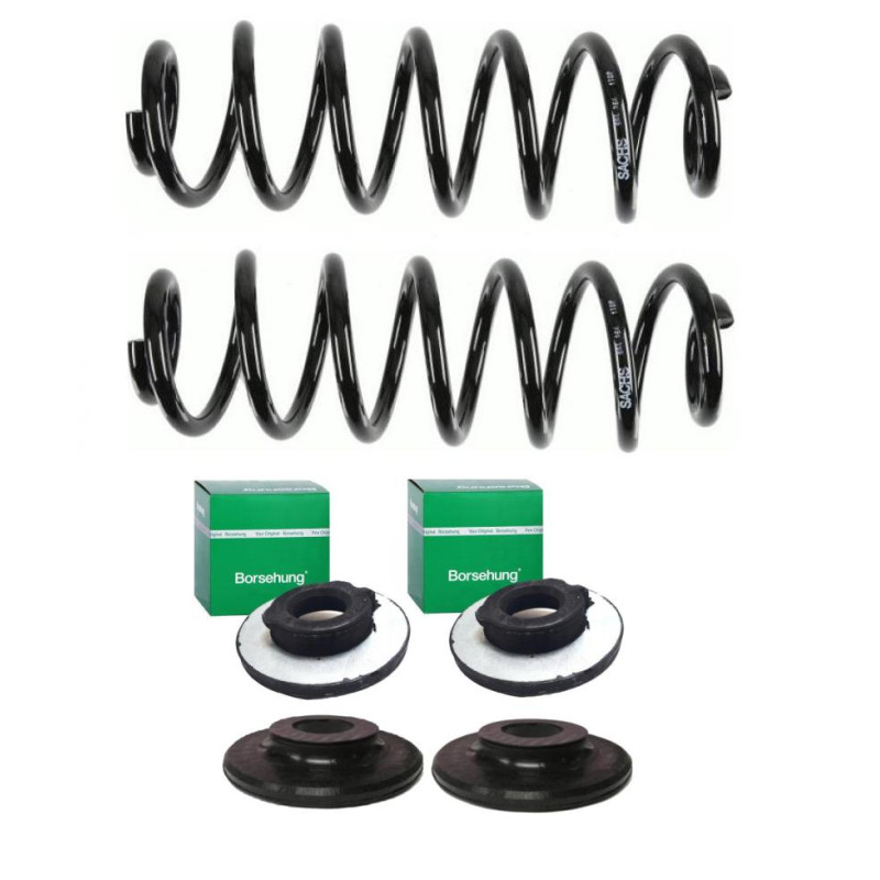 2x Sprężyny zawieszenia tył + podkładki VW Passat B6 B7 Tiguan Seat Altea Skoda Superb II 2.0
