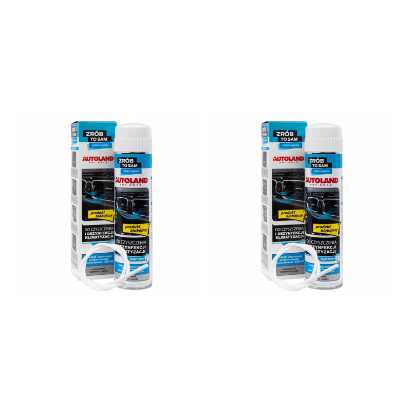 2x Środek do dezynfekcji klimatyzacji samochodowej aerozol bakteriobójczy 400ml