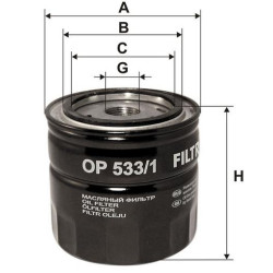 Filtr oleju Filtron OP533/1 Ford Mondeo Mazda 6 | TomCzesci.pl