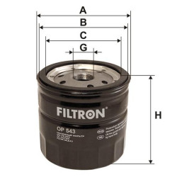 Filtr oleju Filtron OP543 Ford Fiesta Focus Transit | TomCzesci.pl