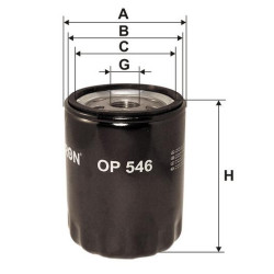 Filtr oleju Filtron OP546 Ford Mondeo Fiesta Escort | TomCzesci.pl