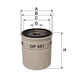 Filtr oleju OP 551 Filtron Mini Escort Corsa | TomCzesci.pl