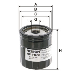 Filtr oleju OP 546/2 Filtron Ford Focus III C-Max | TomCzesci.pl