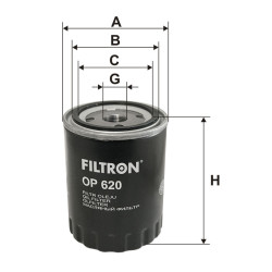 Filtr oleju OP 620 Filtron Citroen Peugeot | TomCzesci.pl