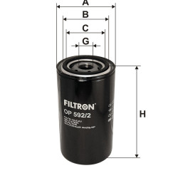 Filtr oleju OP 592/2 Filtron Daewoo Construction | TomCzesci.pl