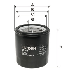 Filtr oleju OP 634 Filtron Isuzu Trooper | TomCzesci.pl