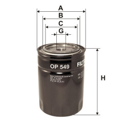 Filtr oleju OP 549 Filtron Ford Explorer Fusion | TomCzesci.pl