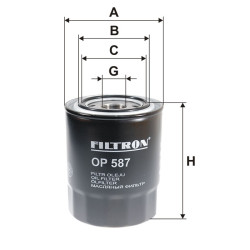 Filtr oleju OP587 Mitsubishi Pajero Lancer | TomCzesci.pl