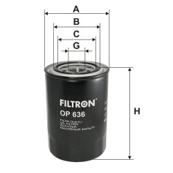 Filtr oleju Filtron OP636 Mitsubishi Canter Pajero | TomCzesci.pl