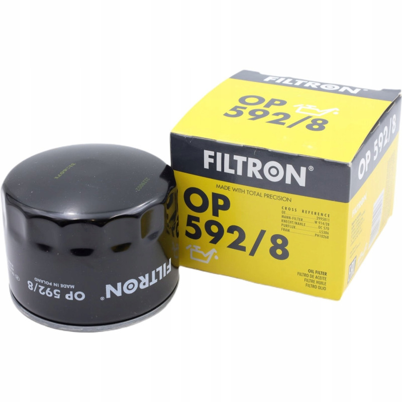 Filtr oleju Fiat Ducato 2.3 JTD Filtron OP592/8 | TomCzesci.pl