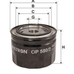 Filtr oleju OP580/2 Filtron Honda Accord Civic | TomCzesci.pl