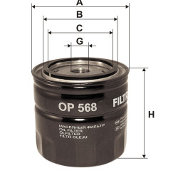 Filtr oleju Filtron OP568 Volvo 140 240 850 940 | TomCzesci.pl