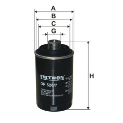 Filtr oleju Filtron OP526/7 VW Scirocco Tiguan | TomCzesci.pl