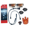 Przewody kable zaplonowe swiece kopulka palec FIAT 126p STD