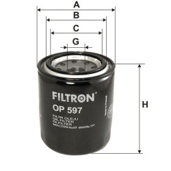 Filtr oleju OP597 Mazda 626 929 Titan Probe | TomCzesci.pl