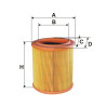 Filtr powietrza AE311/1 Peugeot Partner Citroen Berlingo | TomCzesci.pl