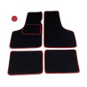 Dywaniki welurowe Fiat 126P czerwone
